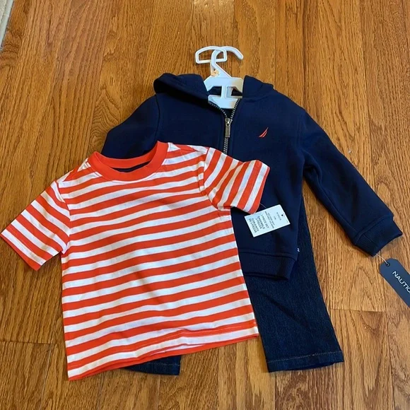 Nautica Baby boy size 12 months 3 piece outfit new with tags - Picture 4 of 5
